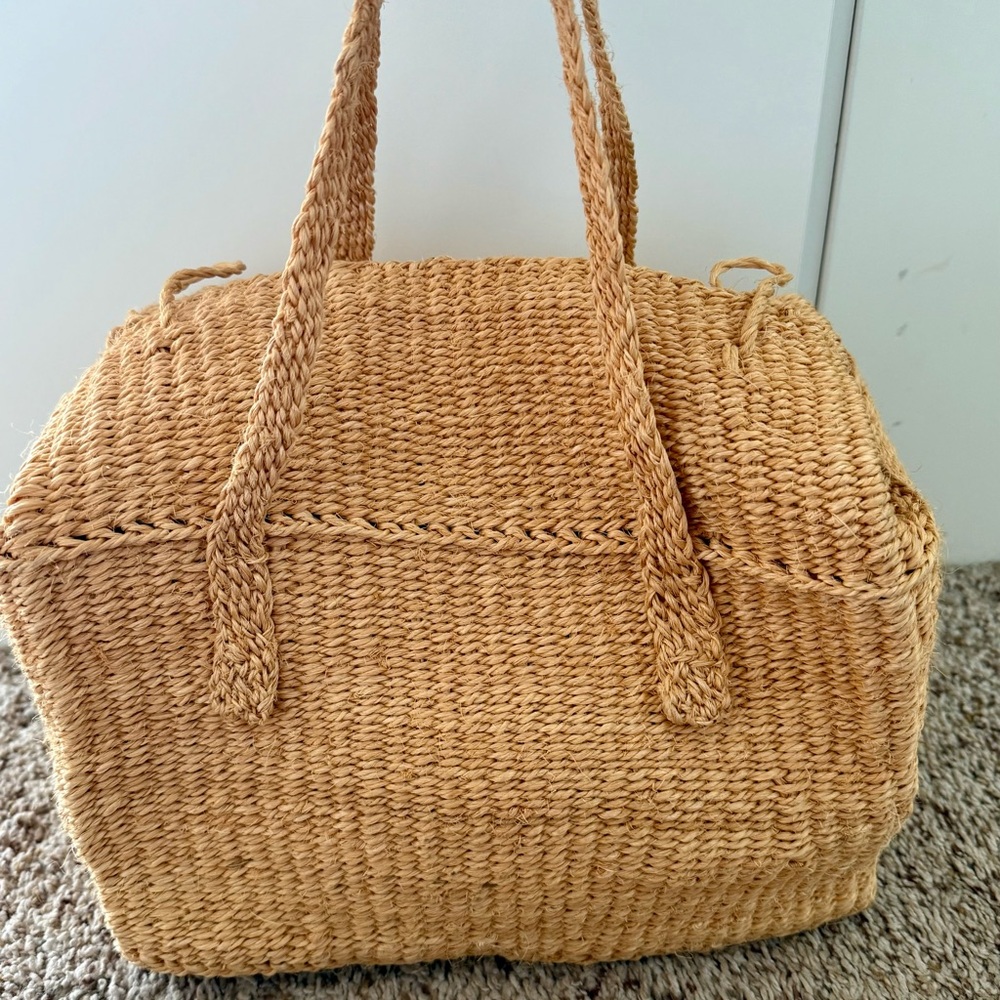 Doen ADRIEN Woven Straw Tote Bag